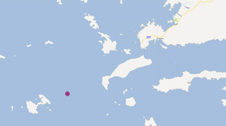  Ege Denizi'nde Bodrum açıklarında deprem