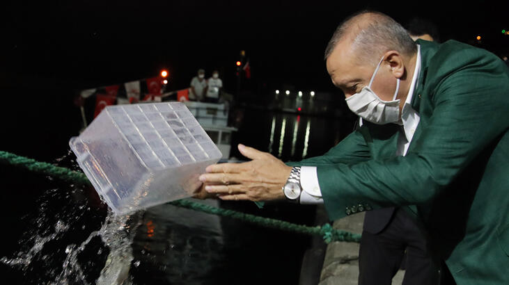  Erdoğan'ın başlattığı açık artırmada 1 kasa balığa servet ödendi
