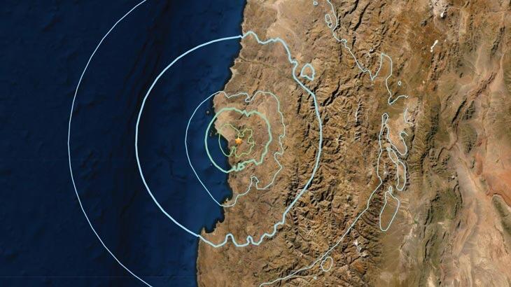  Şili'de şiddetli deprem!