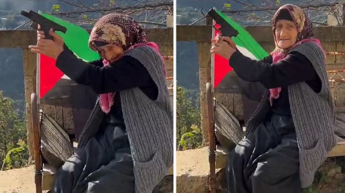93 yaşındaki Rizeli kadın, elindeki silahla peş peşe ateş edip İsrail'e lanet okudu