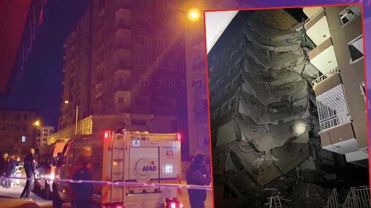 Ardahan Haberi: Diyarbakır'da ağır hasarlı apartmanın bir kısmı çöktü, çevresindeki binalar boşaltıldı