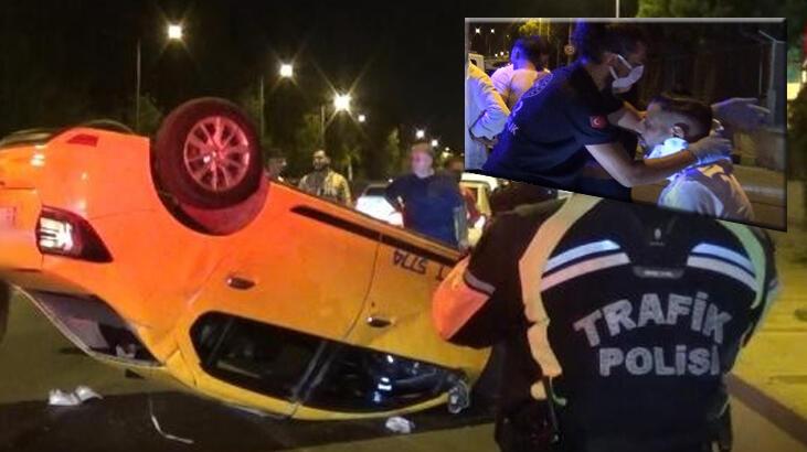 Ardahan Haberi: İzmir'de Takla atan taksinin sürücüsü kazadan hafif sıyrıklarla kurtuldu