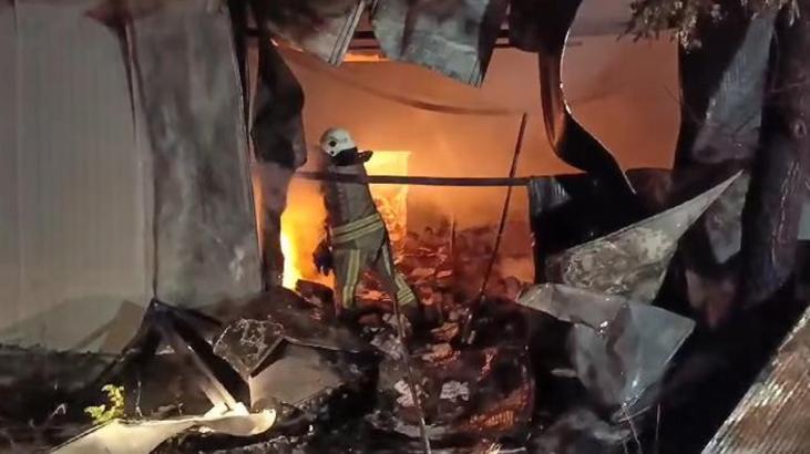 Çatalca'daki fabrika yangını kontrol altında