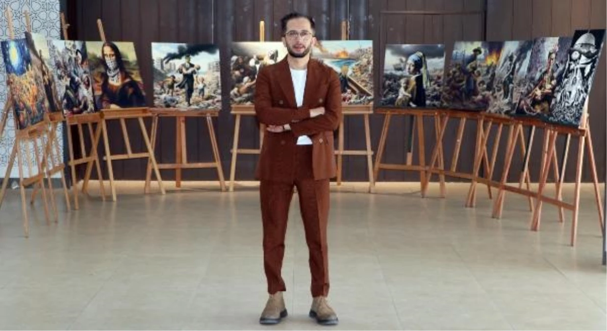Erzurum Raci Alkır Güzel Sanatlar Lisesi Öğretmeni İsrail'in Gazze'deki Soykırımına Dikkat Çekti