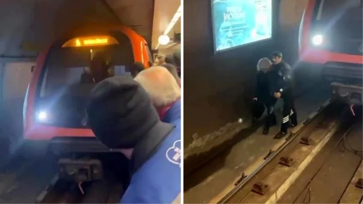 İstanbul'daki Ünalan Metro İstasyonu'nda intihar girişimi