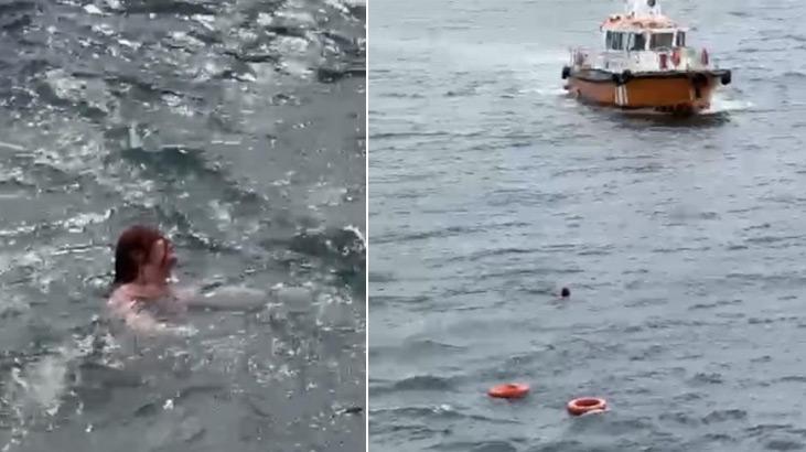 Kadıköy-Eminönü vapurunda bir yolcu denize düştü
