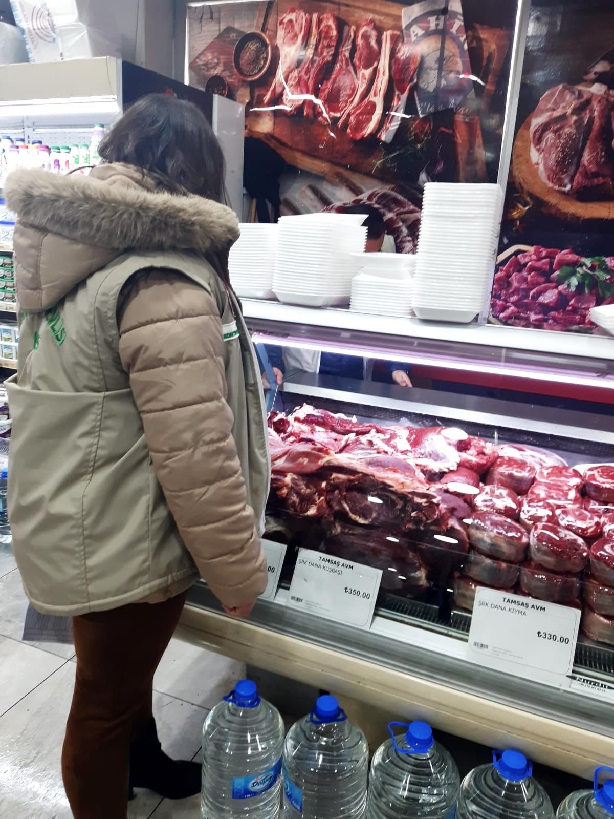 Kars'ta kırmızı et satışı denetlendi