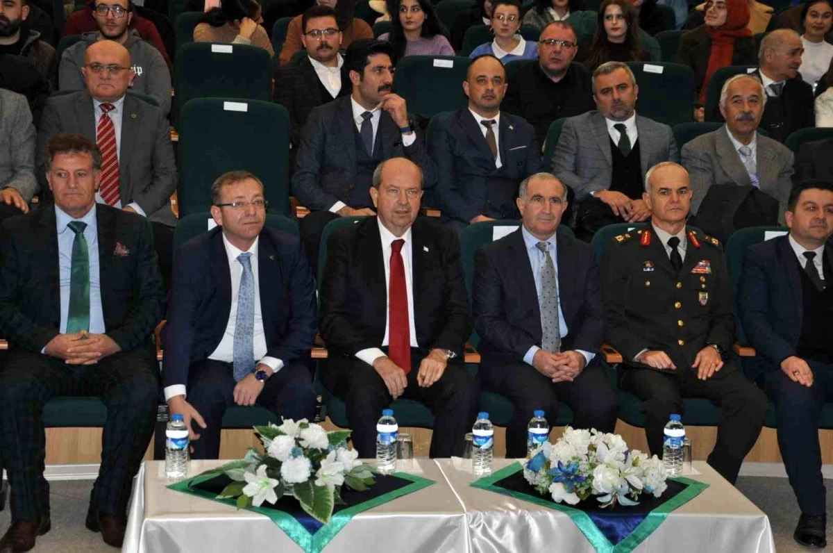 KKTC Cumhurbaşkanı Ersin Tatar, Kars'ta konferansa katıldı
