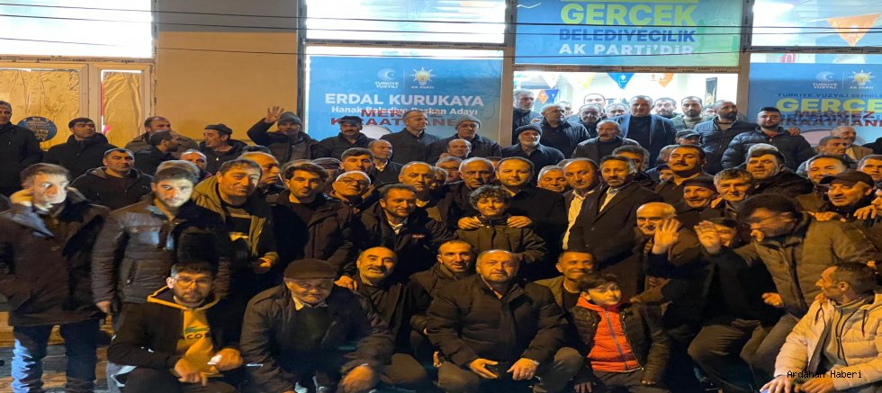 AK Parti Ardahan Milletvekili Kaan Koç ve Teşkilatı Hanaklılar coşkuyla karşıladı 