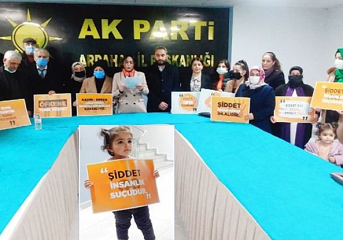AK Parti Ardahan Kadın Kolları Başkanı Selda Kılıç, Kadına şiddete tahammülümüz yok