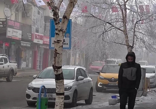 Ardahan'da gece en düşük hava sıcaklığı sıfırın altında 23 derece olarak ölçüldü