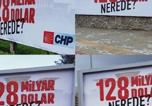 Ardahan'da reklam panosuna asılan afişler güvenlik güçlerince kaldırıldı