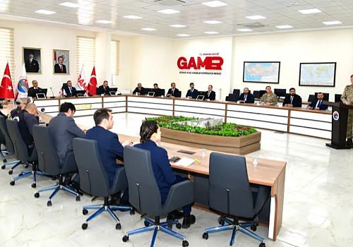 Ardahan Valisi Hayrettin Çiçek başkanlığında, Seçim Güvenliği Toplantısı yapıldı.