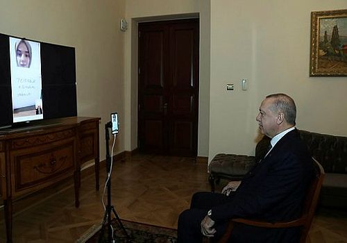 Başkan Recep Tayyip Erdoğan, Ümmü Gülsüm Genç ile görüştü