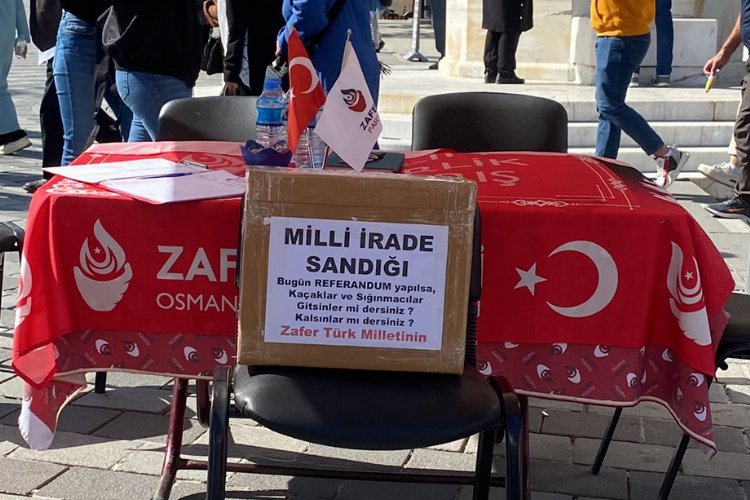Bursa'da Zafer Partisi'nden milli iİrade sandığı