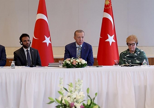 Cumhurbaşkanı Erdoğan'dan Türkevi'nde peş peşe kritik görüşmeler