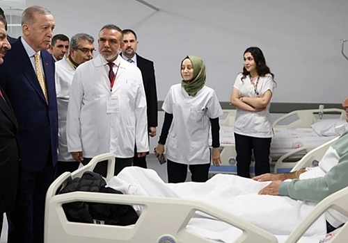Cumhurbaşkanı Erdoğan, Hatay'da açılışı yapılan hastaneleri ziyaret etti