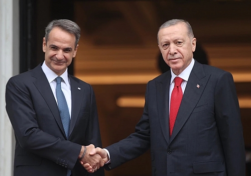 Cumhurbaşkanı Erdoğan ile görüşen Miçotakis: Türklere 10 adada 7 günlük turist vizesi sağlanacak