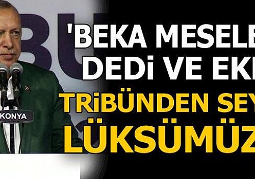 Cumhurbaşkanı Erdoğan: Türkiye'nin bu meselelerin hiçbirini tribünden seyretme lüksü yoktur