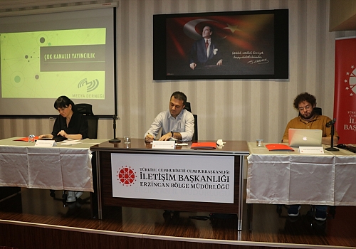 Erzincan'daki yerel medya temsilcileri Çok kanallı yayıncılık konusunda bilgilendirildi