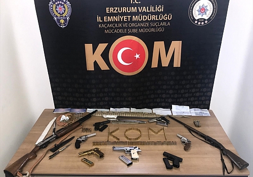 Erzurum merkezli suç örgütüne yönelik operasyonda 17 şüpheli yakalandı