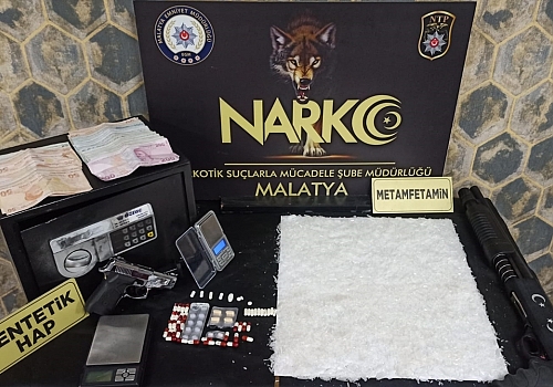 Malatya'da para kasasına gizlenmiş uyuşturucu ele geçirildi
