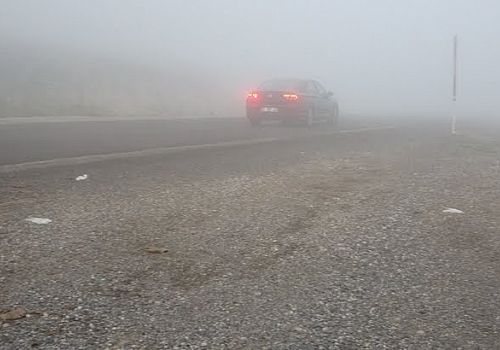 Posof karayolu Ulgar geçidinde yoğun sis: Görüş mesafesi 5 metreye düştü
