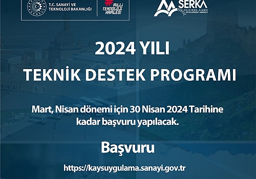 SERKA Teknik Destek Programı Kapsamında 2 milyon TL destek verecek