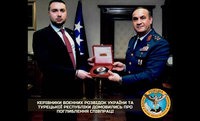 Ukrayna Askeri İstihbarat Başkanı, Türk mevkidaşıyla bir araya geldi