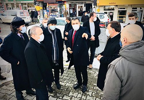 Vali Milletvekili Belediye Başkanları Ardahan daki Yatırımları İncelediler 