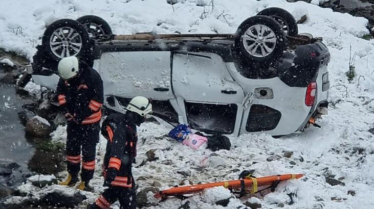 Trabzon'da 'buzlanma' kazası! Bir ölü, bir yaralı