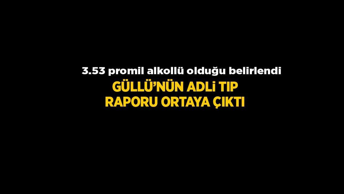  Adli Tıp raporu çıktı! Şarkıcı Güllü'nün 3.53 promil alkollü olduğu belirlendi