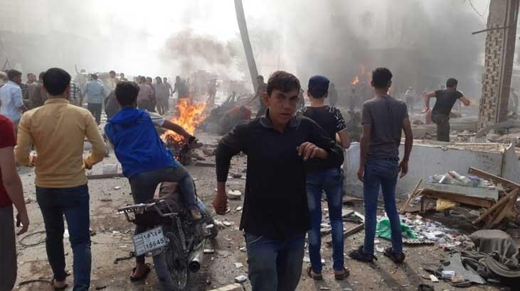  El Bab'da bomba yüklü araç patladı