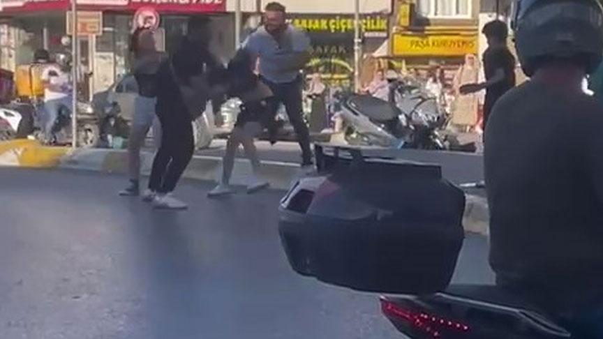  Esenyurtta! Motosikletli kadınlara dehşeti yaşattılar