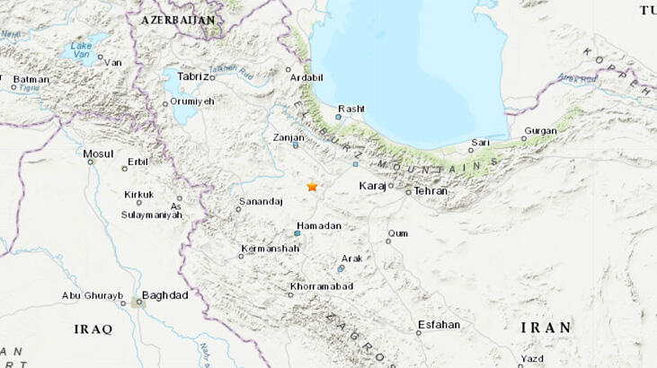  İran'da 5.4 büyüklüğünde deprem