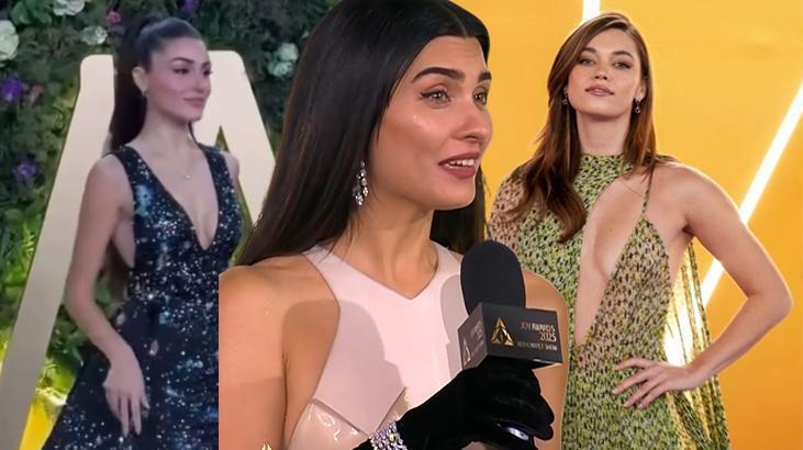  Joy Awards 2025 töreninde şıklık yarışı! Hande Erçel mi Afra Saraçoğlu mu daha şık?