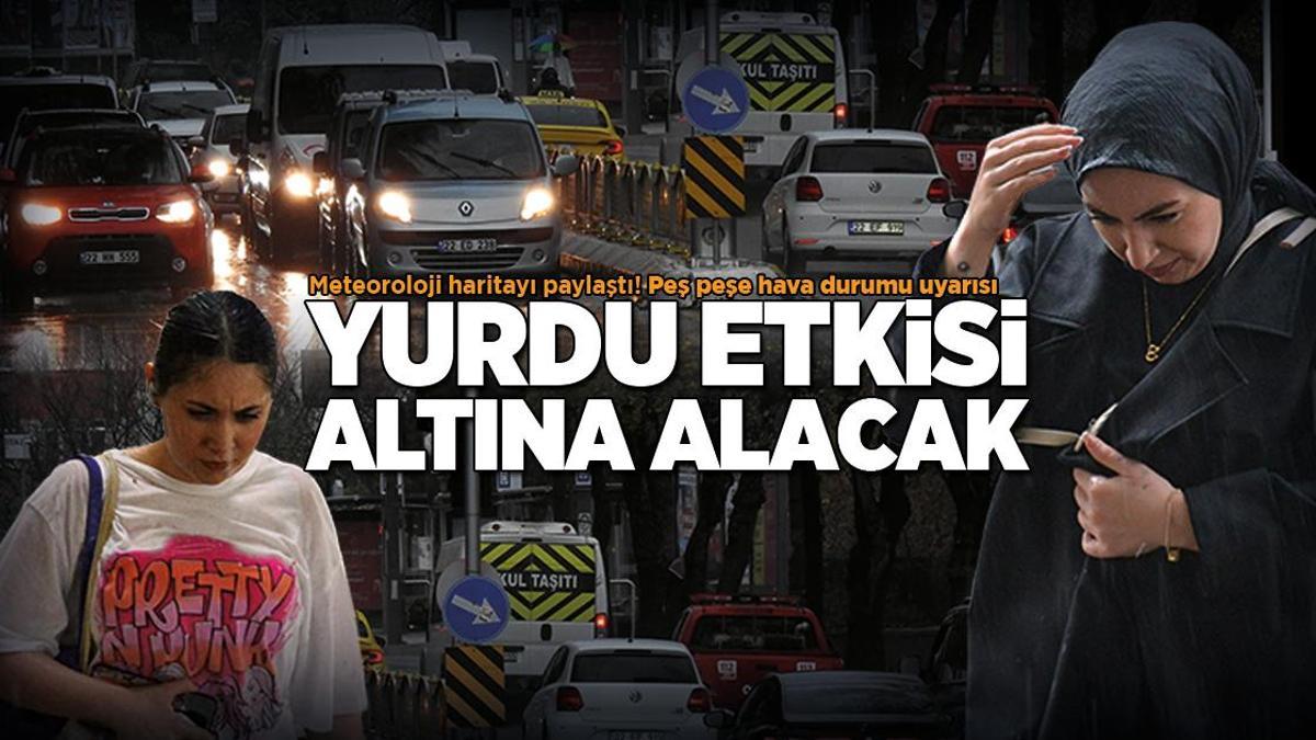  Meteoroloji'den peş peşe açıklama! Gök gürültülü sağanak yağış ve fırtına uyarısı! İşte 29 Mart Cumartesi günü il il hava durumu rapoları...