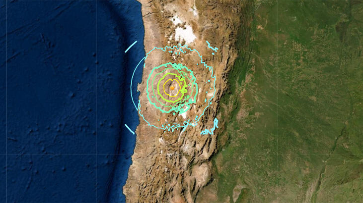  Şili'de 6.8 büyüklüğünde deprem