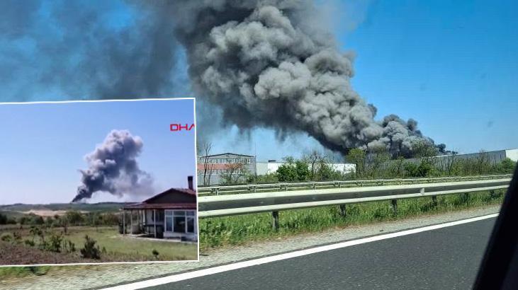  Tekirdağ'da fabrika yangını! İşte son durum