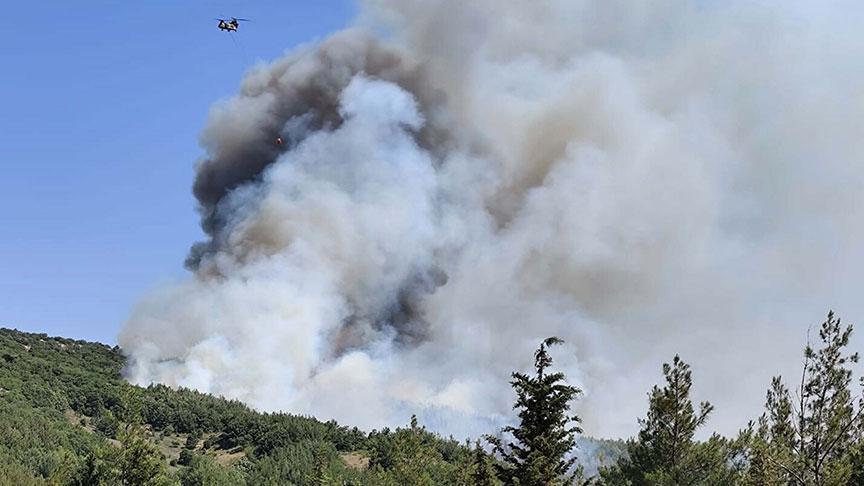 2 kentte yangın paniği! Havadan ve karadan müdahale
