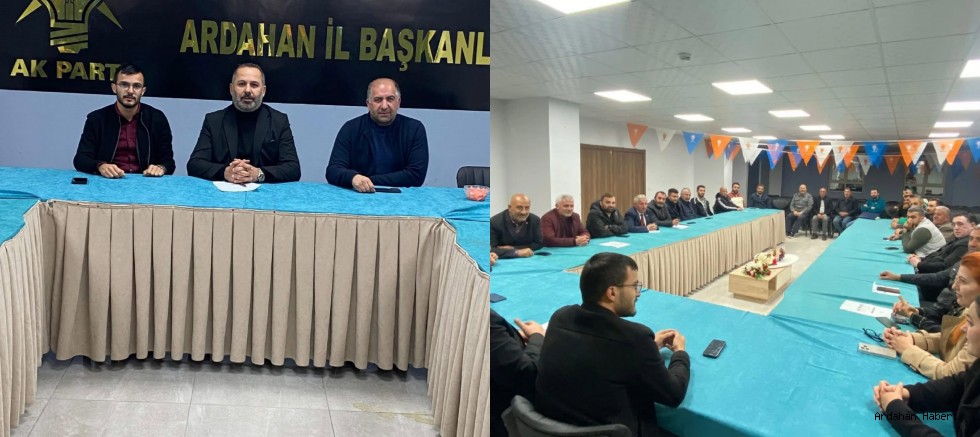 AK Parti Ardahan İl Başkanlığı Haftalık Yönetim Kurulu Toplantısını Gerçekleştirdi