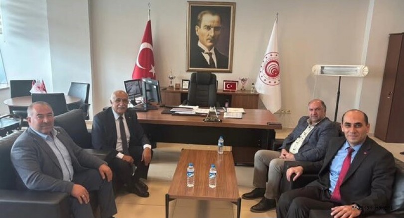 AK Parti Çıldır Teşkilatından Aktaş Sınır Kapısı Müdürü Mustafa Oğul’a Hayırlı Olsun Ziyareti