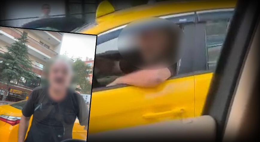 Ankara'da maganda dehşeti! Küfürler savurdu, aracını yumrukladı