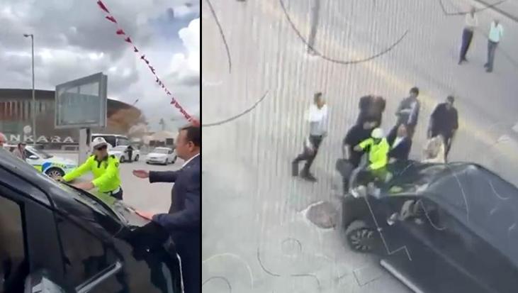 Ankara'da soruşturma başlatan görüntü! CHP'li vekilin şoförü, polisin üzerine araç sürdü iddiası