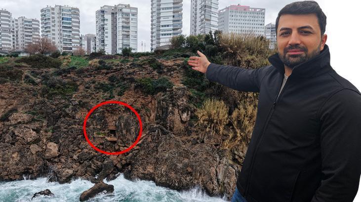 Antalya falezlerinde kaçak yapılaşma: 40 metrelik uçurumlarda barakalar ortaya çıktı