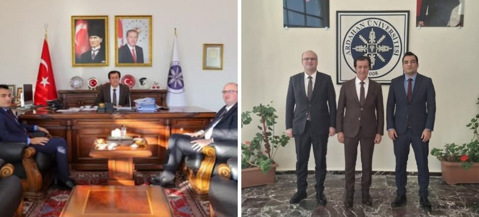 Ardahan Cumhuriyet Başsavcısı ve Ağır Ceza Mahkemesi Başkanından Rektör Emiroğlu’na İade-i Ziyaret