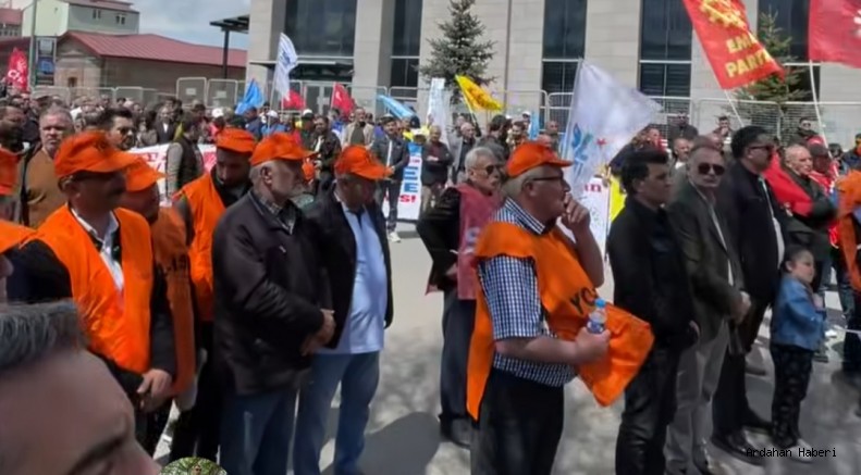 Ardahan’da 1 mayıs coşkusu: türk-iş öncülüğünde kutlandı