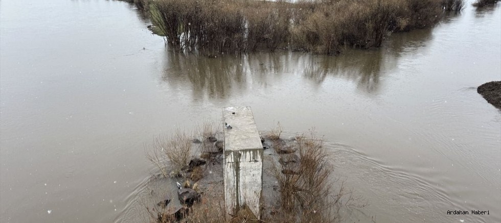 Ardahan'da Bahar Taşkını: Kura Nehri'nin Debisi Yükseldi