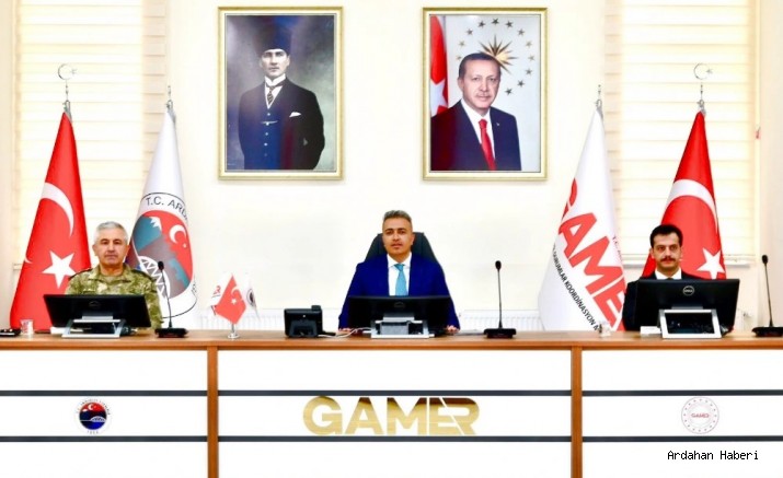 Ardahan da Genişletilmiş İl Güvenlik ve Asayiş Koordinasyon Toplantısı gerçekleştirildi