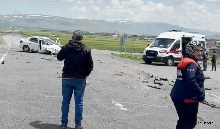 Ardahan da Meydana gelen Kazada biri ağır olmak üzere iki kişi yaralandı